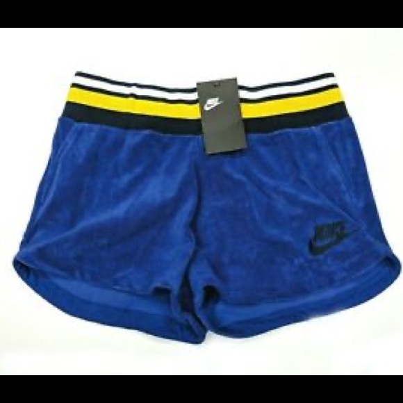 nike velour shorts